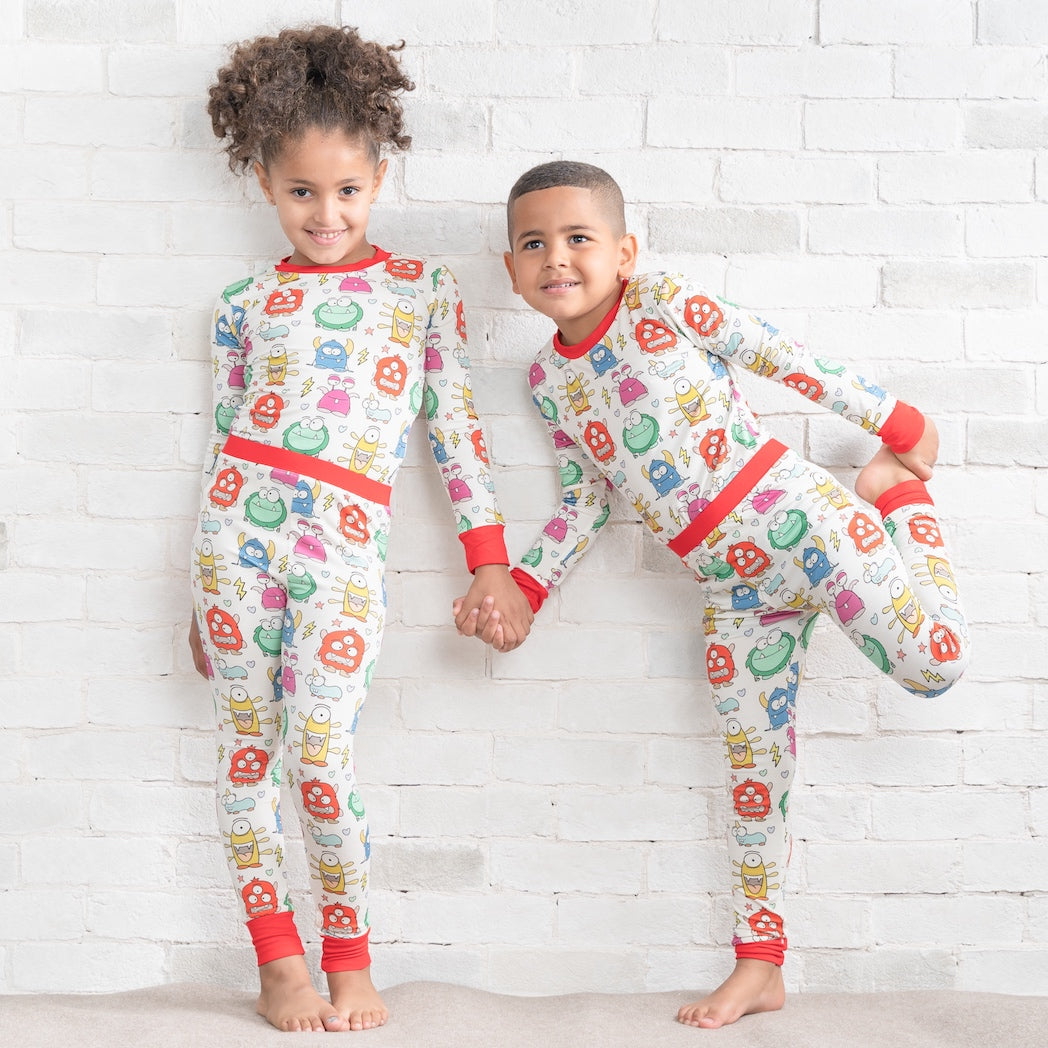 • Intergalactic Alien • 'Sleep Tight' Two-Piece Bamboo Pajama and Playtime  Set