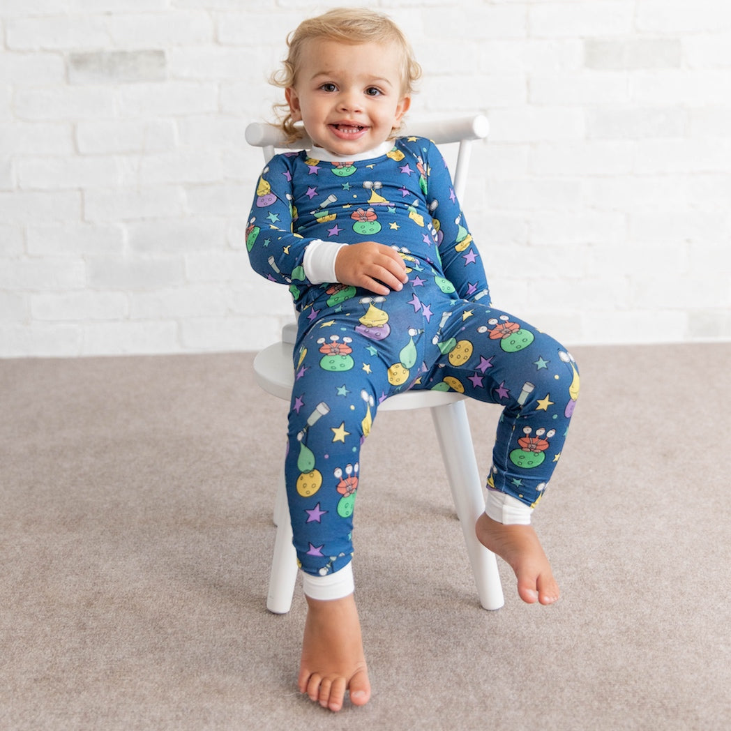 • Intergalactic Alien • 'Sleep Tight' Two-Piece Bamboo Pajama and Playtime  Set