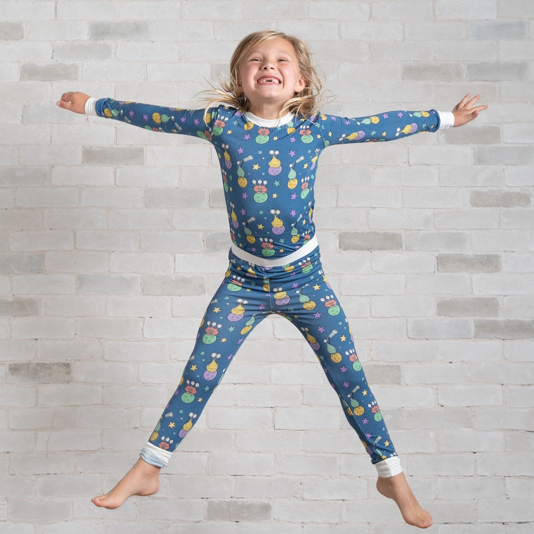 • Intergalactic Alien • 'Sleep Tight' Two-Piece Bamboo Pajama and Playtime Set