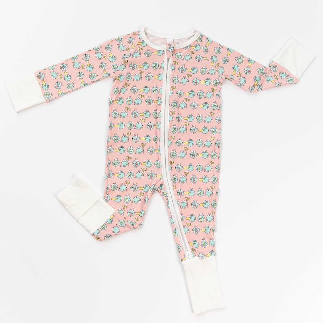 • Huff and Puff Balloons • Bamboo Baby Onesie - Tegan & Ollie 