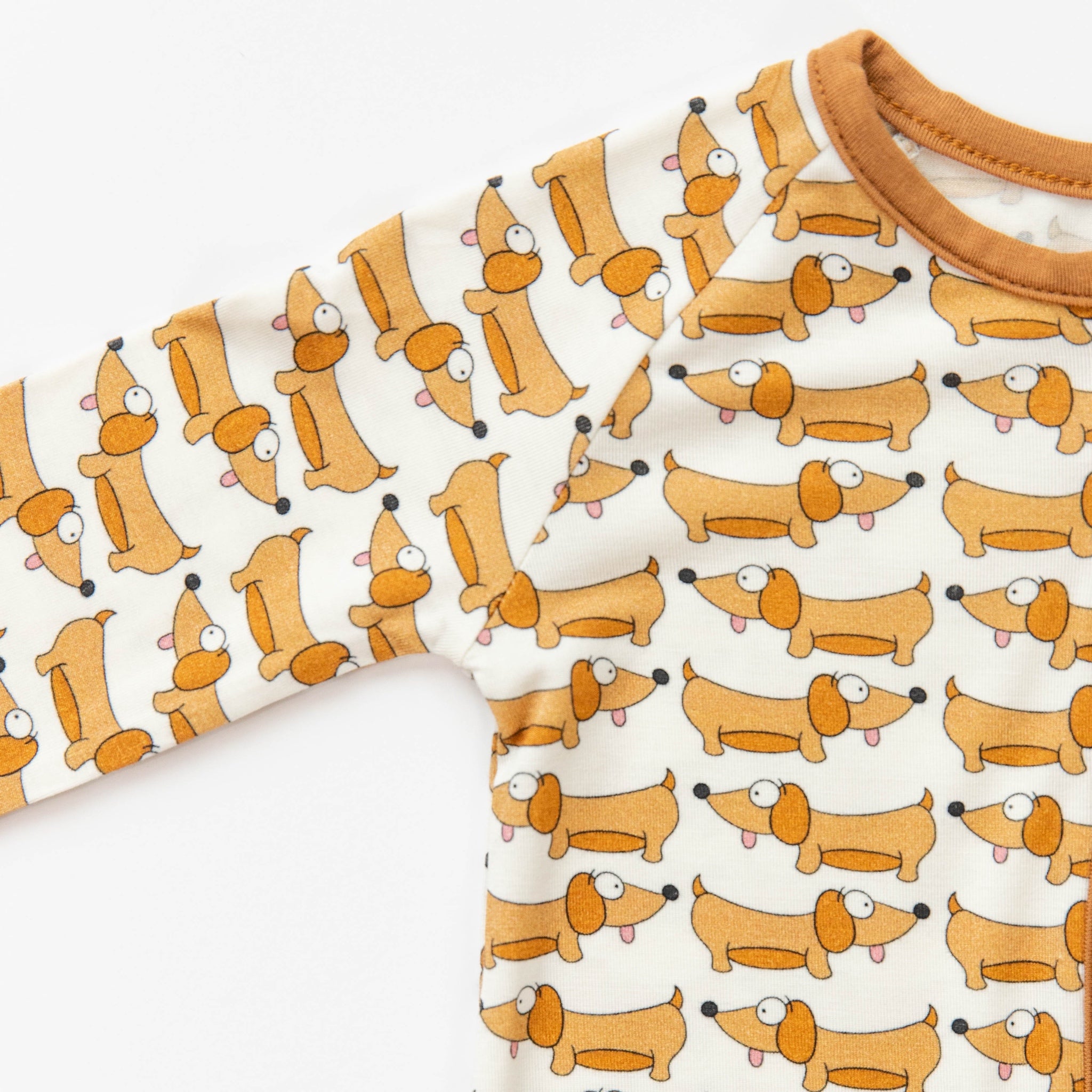 Hot Doggy Dog Bamboo Baby Onesie