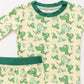 • Toddler Toothed Green Dino • ‘Sleep Tight’ Toddler Two-Piece Bamboo Pajama and Playtime Set - Tegan & Ollie 