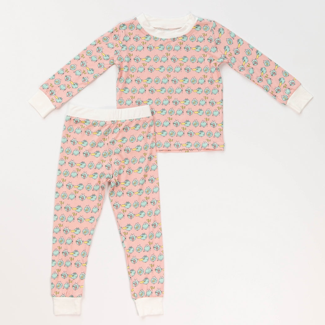 • Huff and Puff Balloons • ‘Sleep Tight’ Toddler Two-Piece Bamboo Pajama and Playtime Set - Tegan & Ollie 