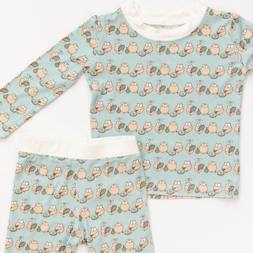 • Sunny Side Up • 'Sleep Tight’ Toddler Two-Piece Bamboo Pajama and Playtime Set - Tegan & Ollie 