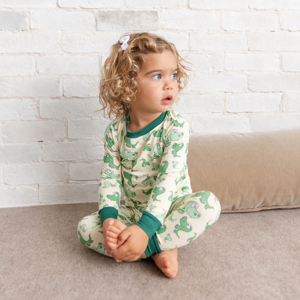 Sunny Side Up • 'Sleep Tight' Two-Piece Bamboo Pajama and Playtime S –  Tegan & Ollie