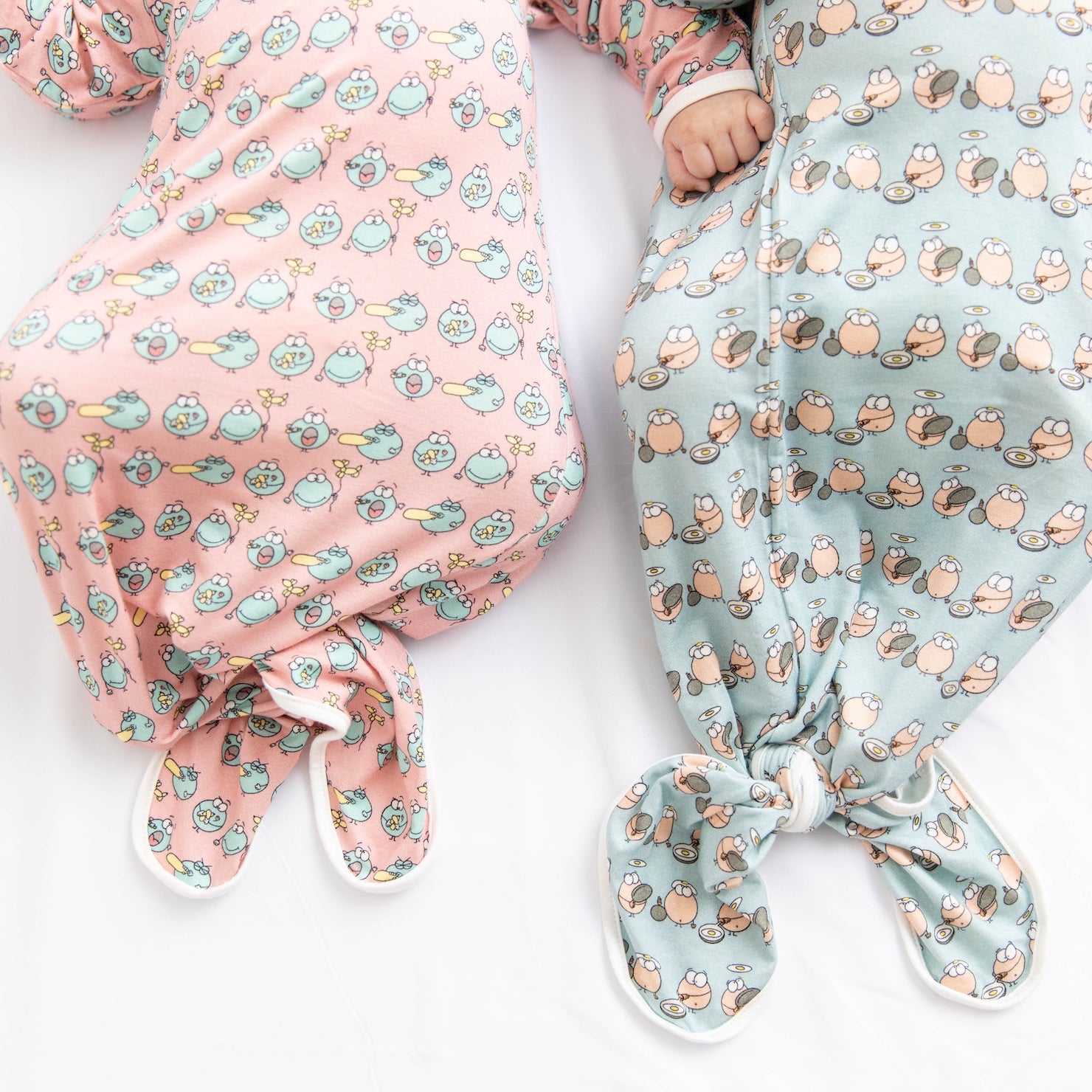 Baby sleep gown online tie bottom