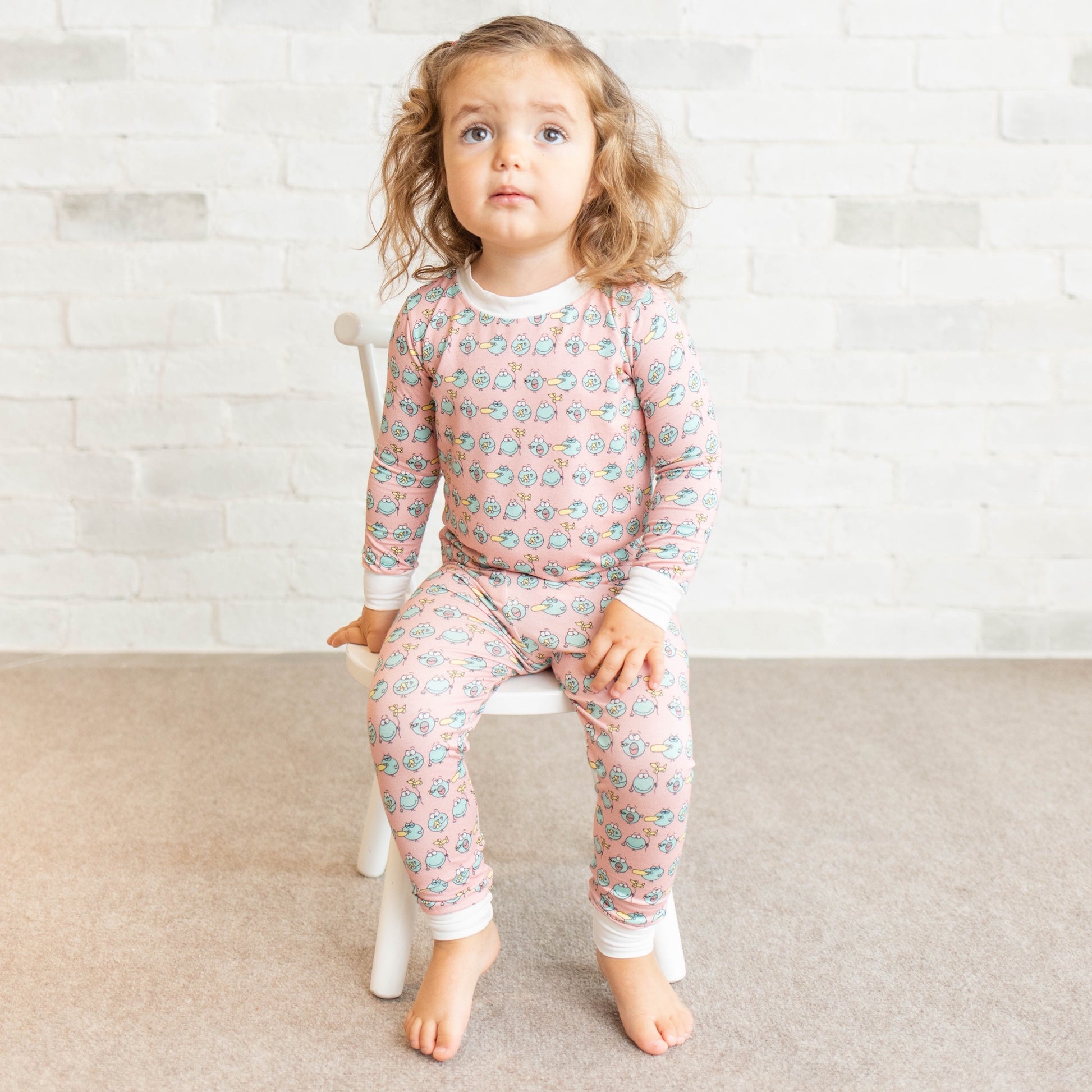 • Huff and Puff Balloons • ‘Sleep Tight’ Toddler Two-Piece Bamboo Pajama and Playtime Set - Tegan & Ollie 