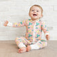 • Toddler Toothed Pink Dino • Bamboo Baby Onesie - Tegan & Ollie 